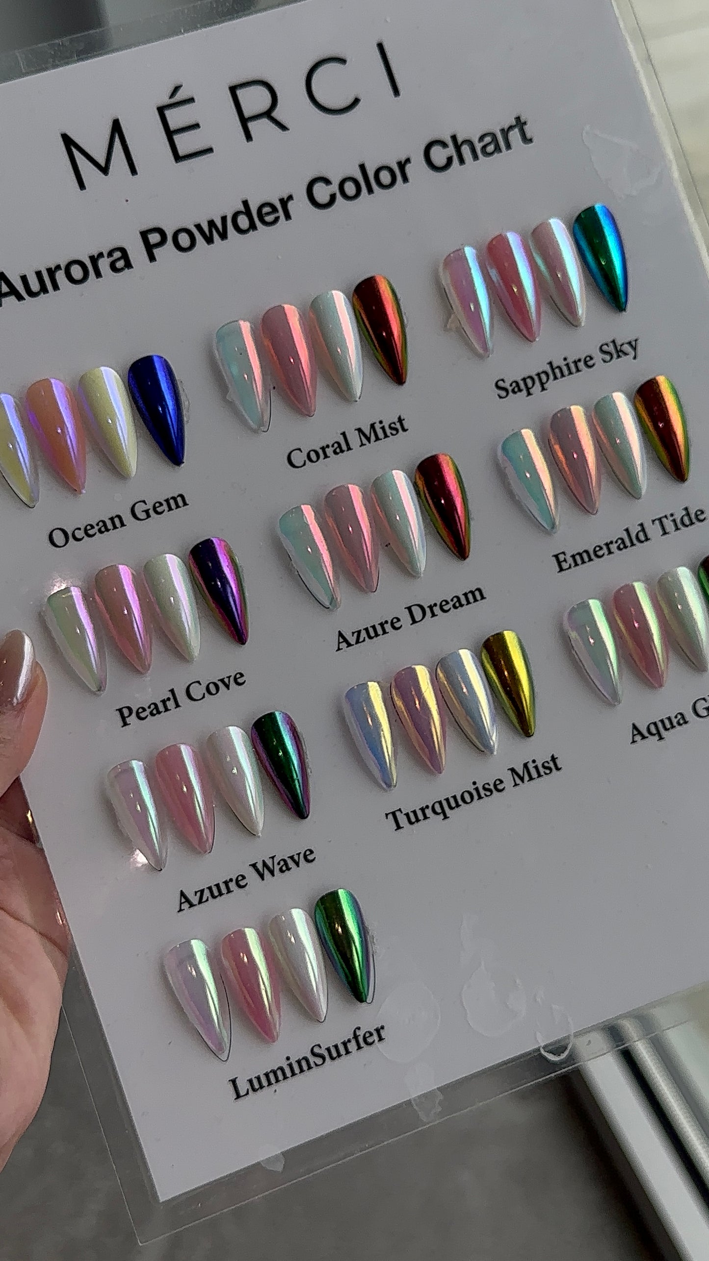 Moonlight Chrome Set of 10 color + color chart