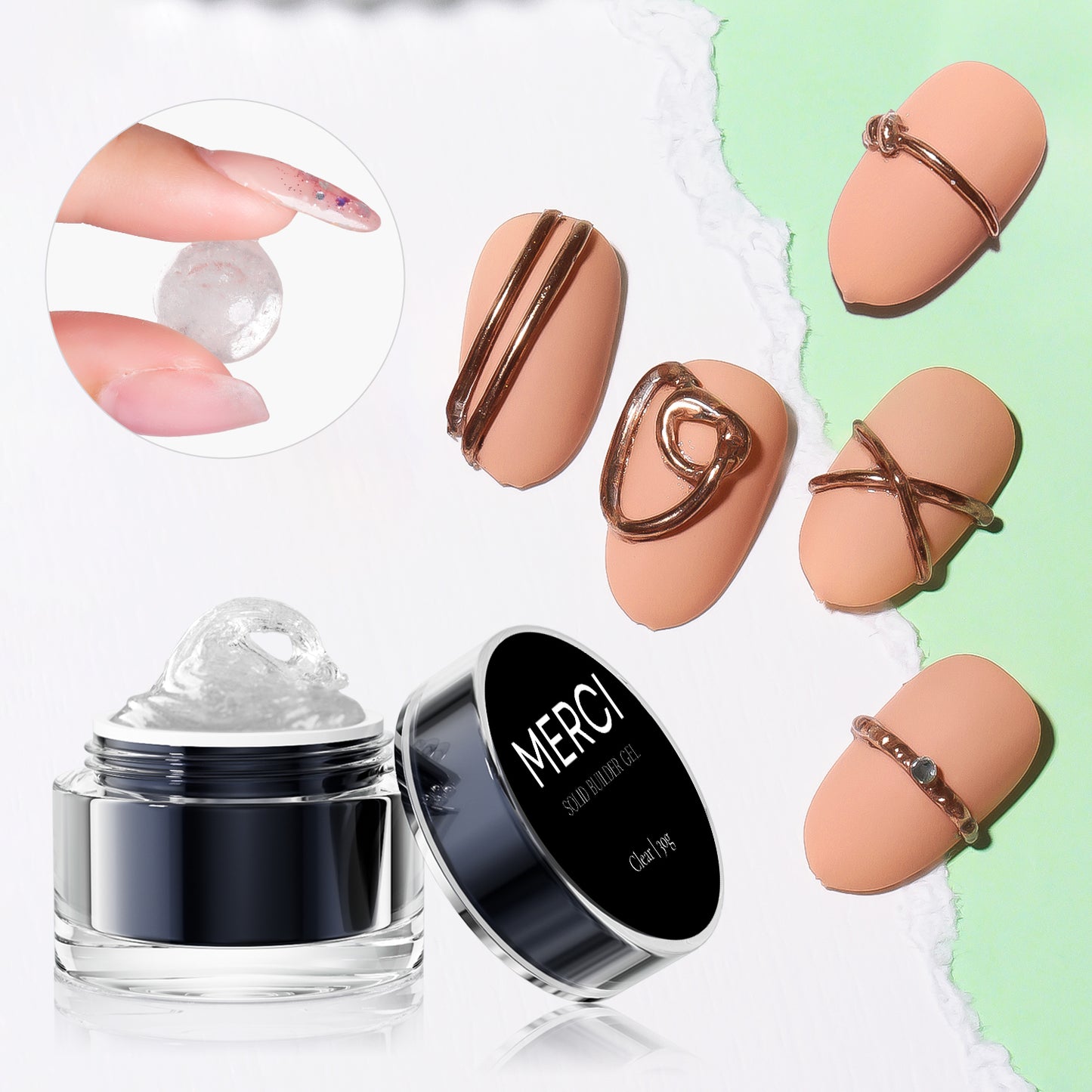 Clear Solid Builder Gel 30g